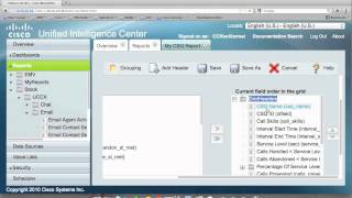 UCCX 9 CUIC Report Customization [upl. by Nigrom]