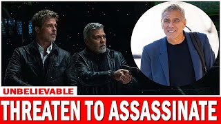 George Clooney and Brad Pitt reunite for hilarious Jimmy Kimmel Live skit in which they threaten to [upl. by Normandy]