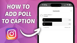 How to Add Poll to Caption on Instagram [upl. by Yoral215]