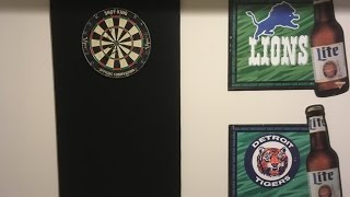 DIY 25 Dartboard Back Cheap How to Do for Mancave [upl. by Aikel]