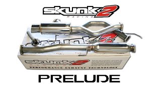 Honda Prelude Unboxing Skunk2 Racing CATBACK exhaust Mega Power [upl. by Sakiv]