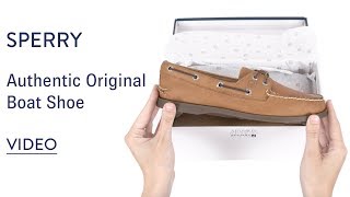 Sperry Authentic Original Boat Shoe  Shoescom [upl. by Janice649]