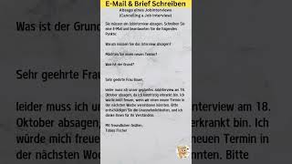 EMail amp Brief Schreiben A1 A2 B1 Geothe Prüfung learndeutsch [upl. by Themis]