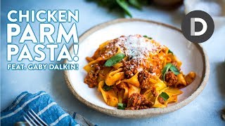 Chicken Parmesan Pasta Recipe Ft Whats Gaby Cooking [upl. by Eilama]