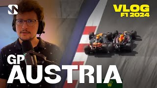 GP Austria F1 2024  Liada de Verstappen con Norris vuelve la polémica  El vlog postcarrera [upl. by Franciscka]