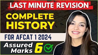 6 marks done ✅ History last minute Revision for AFCAT 1 2024  AFCAT GK By Vaishalli Ma’am AIR 26 [upl. by Nnayd46]