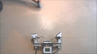 triangulation using two ultrasonic sensors [upl. by Ahsitam]