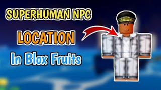 Where Is Superhuman In Blox Fruits  Superhuman Npc Location In Blox Fruits [upl. by Ednutey]