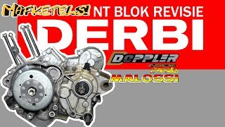 DERBI BLOK REVISEREN MET DOPPLER EN MALOSSI TUNING  SENDA GPR DRD PRO EVO [upl. by Gytle747]