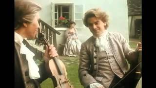 Mozart playing viola in a string quartet Movie [upl. by Kanter]