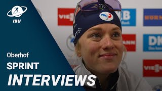 World Cup 2324 Oberhof Women Sprint Interviews [upl. by Nnednarb710]