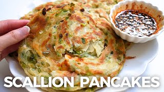 Chinese Scallion Pancakes 葱油饼  Super Crispy amp Flaky [upl. by Eimmac]