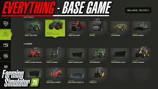 FS25  All Base Game Vehicles amp Equipment  Farming Simulator 25 [upl. by Alesram]