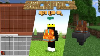 Backpack Mod For Minecraft Pocket edition 121 minecraft mcpemod [upl. by Avan283]