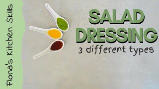 How to make 3 DIFFERENT SALAD DRESSINGS  Fionas Food for Life [upl. by Darach280]