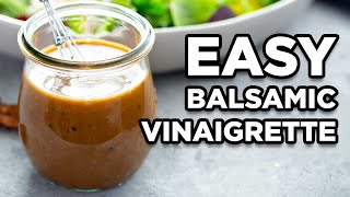 Homemade Balsamic Vinaigrette  Salad Dressing Recipes by MOMables [upl. by Adonis]