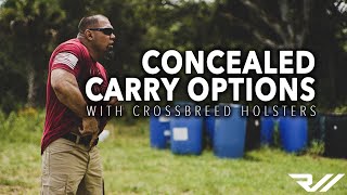 Concealed Carry Options with Crossbreed Holsters  RealWorld Tactical [upl. by Dat242]