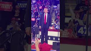 Donald Trump rally entrance in Reading Pennsylvania on October 10th 2024 [upl. by Emelina]