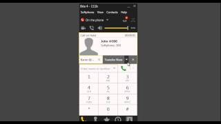 How to Transfer and Conference calls in Bria 4 [upl. by Anwahsiek]