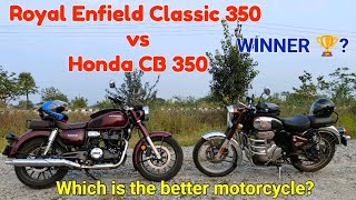 Royal Enfield Classic 350 vs Honda CB350  genuine review hondacb350 royalenfield hondahnesscb350 [upl. by Yojal933]