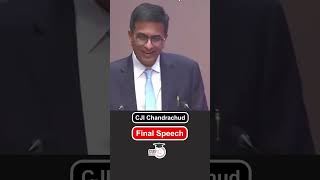 Emotional Farewell CJI Chandrachuds Heartfelt Words  Chief Justice of India [upl. by Albric]