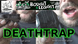 Seriously No Words DEATHTRAP Bodgit And Leggit Garage [upl. by Attinahs]