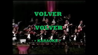 Volver Volver karaoke con letra [upl. by Flint]