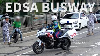 EDSA Busway enforcement from SAICT [upl. by Kalam]