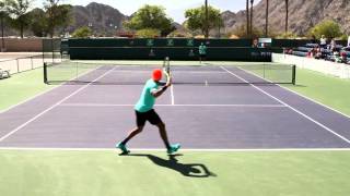 JoWilfried Tsonga Practice 2016 BNP Paribas Open Indian Wells [upl. by Irelav]