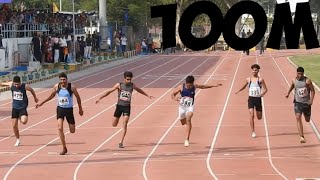 100m Final U20 Men In Punjab State Athletics Championship 2022 [upl. by Aratak]