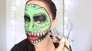 Jurassic World inspired Dinosaur Makeup Tutorial  Jubayna [upl. by Eico]