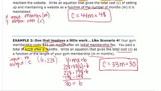 Slope Intercept Form Word Problem Notes [upl. by Kcirevam534]