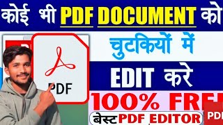 PDF File Editing in Mobile Phone Free 2024  How to Edit PDF File on Android pdf edit kaise kare [upl. by Germann36]