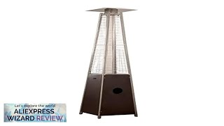 Pyramid Glass Tube Propane Patio Heater w Wheels 40000 BTU Radiant Heat Review [upl. by Clea686]