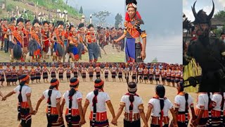 Folk songs in Konyak Aoleang festivalLongwa villagefolk folksong dance konyakaoleang [upl. by Courtund]