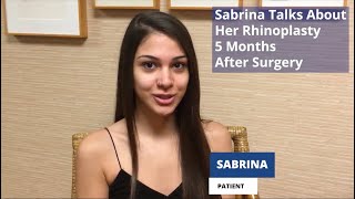 Sabrina 5 Months After Rhinoplasty [upl. by Neerak]