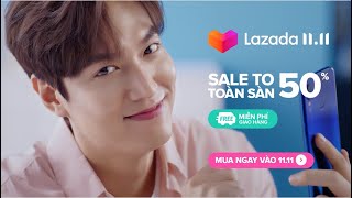 LAZADA 1111 SALE TO TOÀN SÀN 50  LEE MIN HO X CHI PU [upl. by Bilbe]