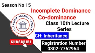 Incomplete And Codominance Class 10th [upl. by Rumpf]