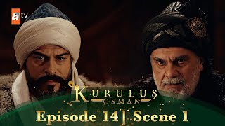 Kurulus Osman Urdu  Season 5 Episode 14 Scene 1 I Yeh bahut waazih hai ke kaun seedhi rah par hai [upl. by Nyltiac]