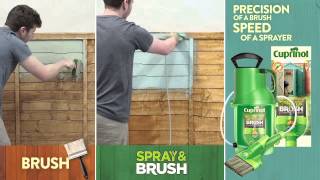 Cuprinol Spray amp Brush Painting Demo [upl. by Adnorhs]