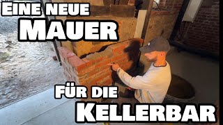 Scheune  Eine neue Mauer für die Kellerbar mauern [upl. by Ennovihc]