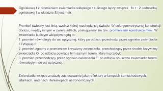 Ognisko i ogniskowa zwierciadła wklęsłego [upl. by Oironoh692]