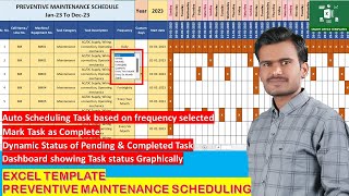 Excel Template Preventive Maintenance PM Scheduling [upl. by Harras787]