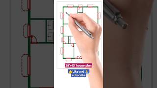 38x45 house Plan  1710 sqft  38 x 45 HOUSE DESIGN II 38 X 45 GHAR KA DESIGN II 38 X 45 HOUSE PLAN [upl. by Oakie]