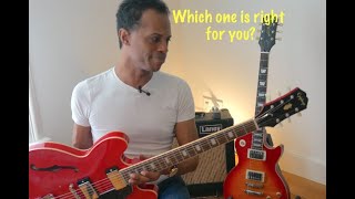 Les Paul Vs ES335 Advice for older guitar players [upl. by Constantin]