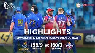 ILT20 S2  हिंदी  HIGHLIGHTS  David Warner और Nicholas Pooran  DC vs MIE  T20  20th Jan [upl. by Alec]