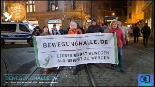 Montagsdemo der Bewegung Halle am 04122023 [upl. by Olmstead]