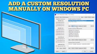 How to manually set a custom resolution on your Windows PC with CRU 2022 Guide [upl. by Evander233]