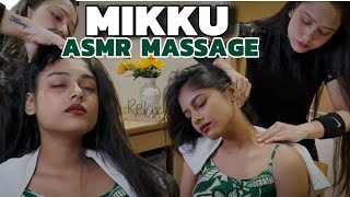 Asmr head massage by Mikku barber 💈Indian Barber 💈Deep tissue massage [upl. by Northrup]