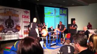 Jennifer Thompson World Record Bench Press 300lbs 132 [upl. by Ronoc]